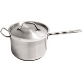 S3AP-7H CAC, 7.5 Quart Induction Ready Stainless Steel Sauce Pan w/ Lid