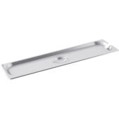 SPCN-HL CAC, 1/2 Size Long Stainless Steel Steam Table Food Pan Slotted Lid w/ Handle