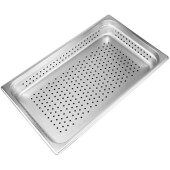 SSPF-25-2P CAC, Full Size Perforated Stainless Steel Steam Table Pan, 2 1/2" Deep
