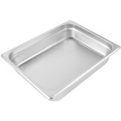 CAC STPH-22-2, 1/2 Size Stainless Steel Steam Table Pan, 2 1/2