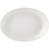 COP-514 CAC, 12 1/2" x 9" Coupe Porcelain Platter, Super White (12/case)