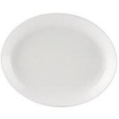 COP-OV12 CAC, 10 1/2" x 8 1/4" Coupe Porcelain Platter, Super White (12/case)