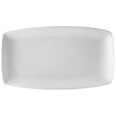 COP-334 CAC, 9 3/4" x 5 1/2" Coupe Porcelain Platter, Super White (12/case)