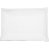 BAP-34 CAC, 7" x 5" Bamboo Style Porcelain Platter, Super White (12/case)