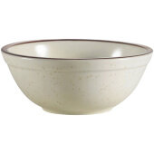 AZ-15 CAC, 12.5 oz Arizona Ceramic Nappie Bowl, American White / Brown (12/case)