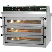 PIZ3G Doyon, 70,000 Btu Gas Pizza Deck Oven, Triple Deck, Countertop