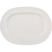 ARG-92 Vertex China, 10 1/2" x 7 3/4" Market Buffet Porcelain Platter, Bright White (12/case)