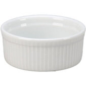 ARG-60 Vertex China, 10 oz Market Buffet Porcelain Soufflé Bowl, Bright White (12/case)