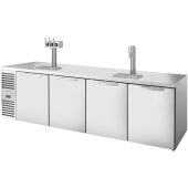 TDR108-RISZ1-L-S-SSSS-1 True, 108" Direct Draw Beer Dispenser, 5 Keg, 2 Tap