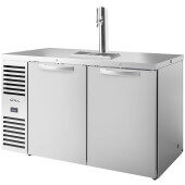 TDR60-PTSZ1-L-S-SS-SS-1 True, 60" Pass-Thru Direct Draw Beer Dispenser, 2 Keg, 1 Tap