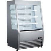 BDVACM-320/SS Black Diamond, 36" Vertical Open Display Case Merchandiser