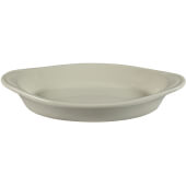 WRO-12-W Vertex China, 10" x 5" Buckingham Porcelain Welsh Rarebit Dish, American White (12/case)