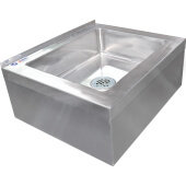 24412 Omcan USA, Stainless Steel Floor Mop Sink, 25 1/4" x 21" x 12"