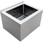 44606 Omcan USA, Stainless Steel Floor Mop Sink, 25" x 21" x 16"