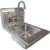 46507 Omcan USA, 12" x 16" Hand Sink w/ Splash Mount Faucet