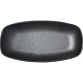 AL-13-CS International Tableware, 11 5/8" x 5 7/8" Alloy Ceramic Platter, Carbon Black (12/case)
