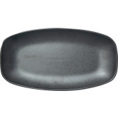 AL-14-CS International Tableware, 14" x 7 1/2" Alloy Ceramic Platter, Carbon Black (12/case)