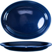 CAN-13-CB International Tableware, 11 1/2" x 9 1/4" Cancun Ceramic Plate, Cobalt Blue (12/case)