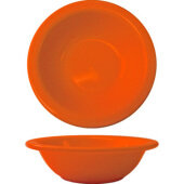 CA-10-O International Tableware, 13 oz Cancun Ceramic Grapefruit Bowl, Orange (12/case)