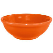 CA-15-O International Tableware, 13 oz Cancun Ceramic Nappie Bowl, Orange (12/case)