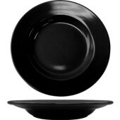 CA-120-B International Tableware, 18 oz Cancun Ceramic Pasta Bowl, Black (12/case)