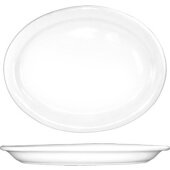 BR-12 International Tableware, 9 3/4" x 7 5/8" Brighton Porcelain Platter, European White (12/case)