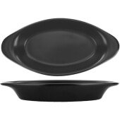 WRO-8-BC International Tableware, 8 1/2" Ceramic Welsh Rarebit Dish, Black (12/case)
