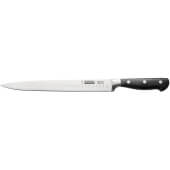 KFCV-G101 CAC, 10" Schnell High Carbon Steel Granton Edge Carving Knife w/ Black Handle