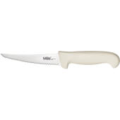 KSUC-50 CAC, 5" Klinge High Carbon Steel Serrated Utility Knife w/ White Handle