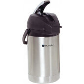 32125.0000 Bunn, 2.5 L Stainless Steel Lined Lever Action Airpot