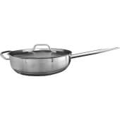 Thunder Group SLSAP4070, 7 Quart Stainless Steel Saute Pan w/ Cover