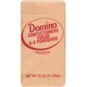 Domino 401439, 25 Lb Pure Cane Confectionary Sugar