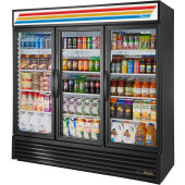 GDM-72-HC~TSL01 True, 78" 3 Swing Glass Door Merchandiser Refrigerator