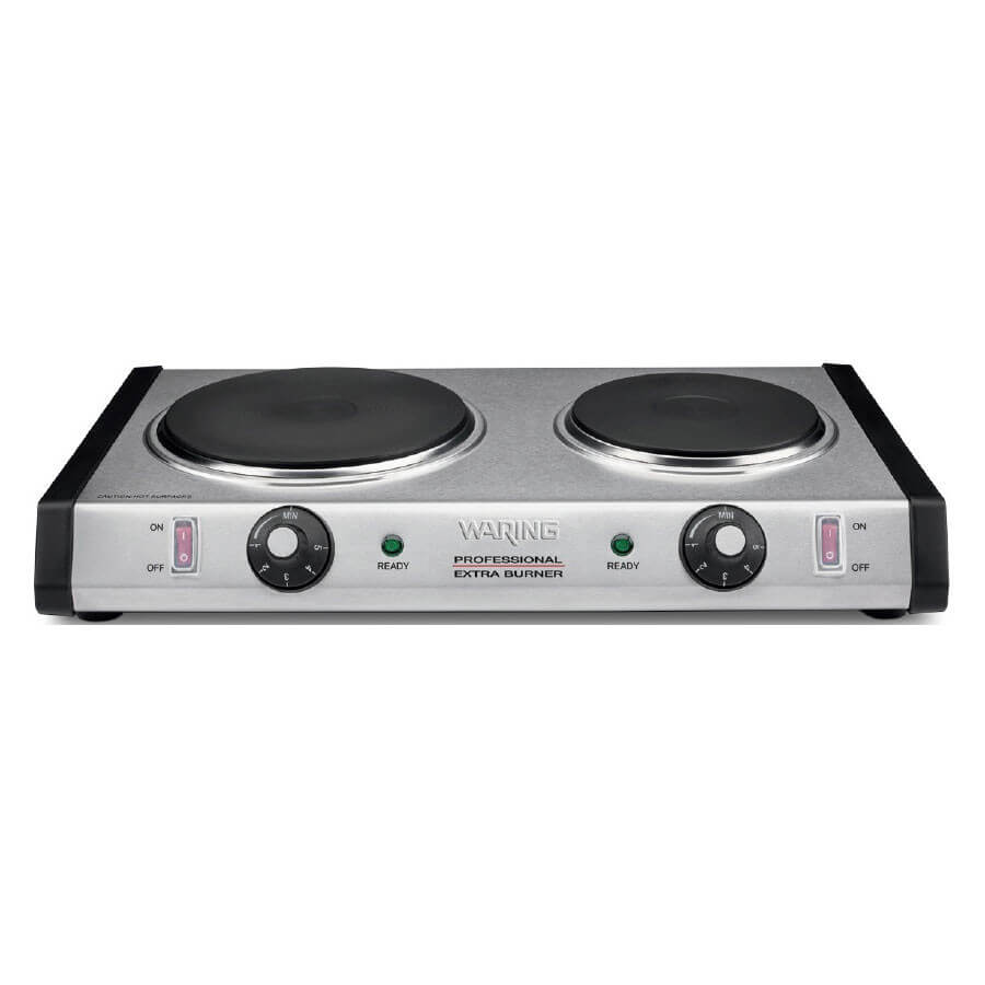 Nemco 6311-4-240 Electric Countertop Raised Hot Plate with 4 Solid Burners  - 240V