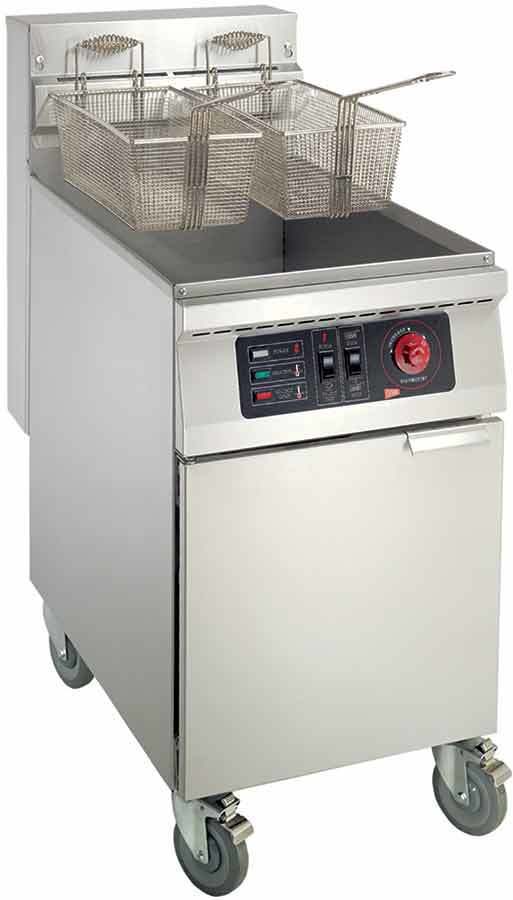 Cecilware Pro EL2X6 Electric Countertop Fryer with Two 6 lb. Fry