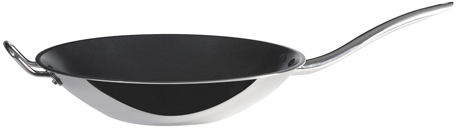 Spring USA Endurance 11 Tri-Ply Aluminum Non-Stick Flat Bottom Wok with  Stainless Steel Handle