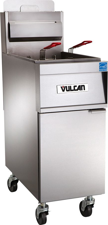 Vulcan 1TR85AF-1, 90,000 Btu Natural Gas Free Standing Fryer