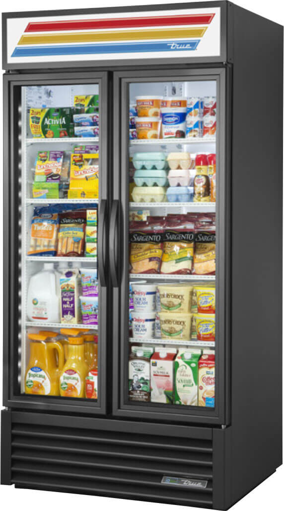 True GDM-35-HC-TSL01 Glass Door Merchandiser Refrigerator