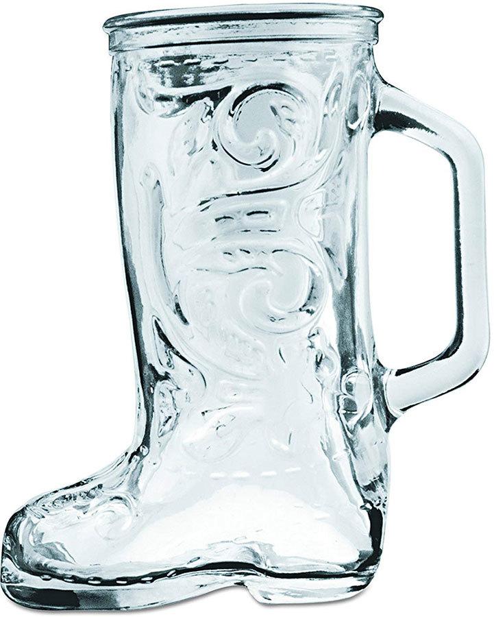 Anchor Hocking Glass Cowboy Boot Mug, 12.5 Ounces