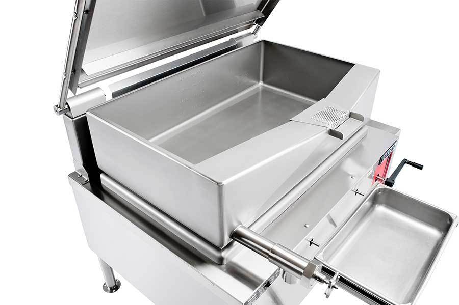 Vulcan VE40-33 - Electric Manual Tilt Braising Pan / Tilt Skillet 40 Gal. -  208-240v/50/60/1-3