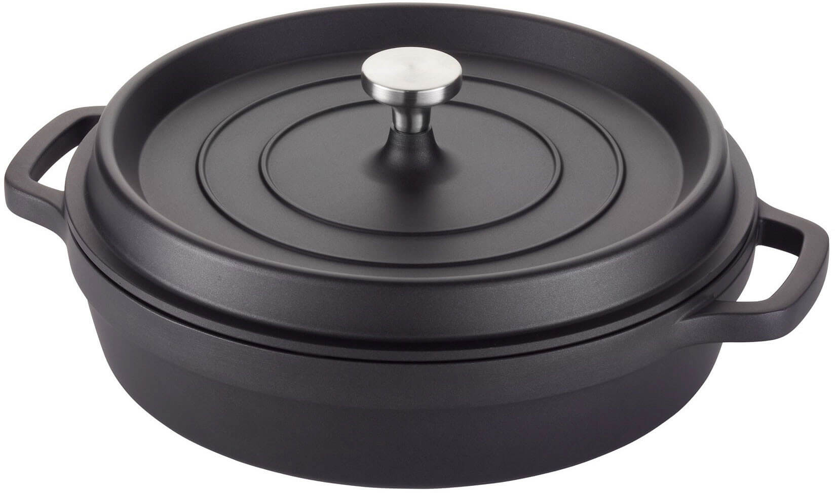 Ironlite Professional Servingware, Deep Casserole Dish, Black