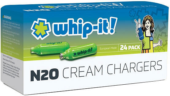 Whip-It! SV2524, Whipped Cream Dispenser N2O Chargers (24/pk)