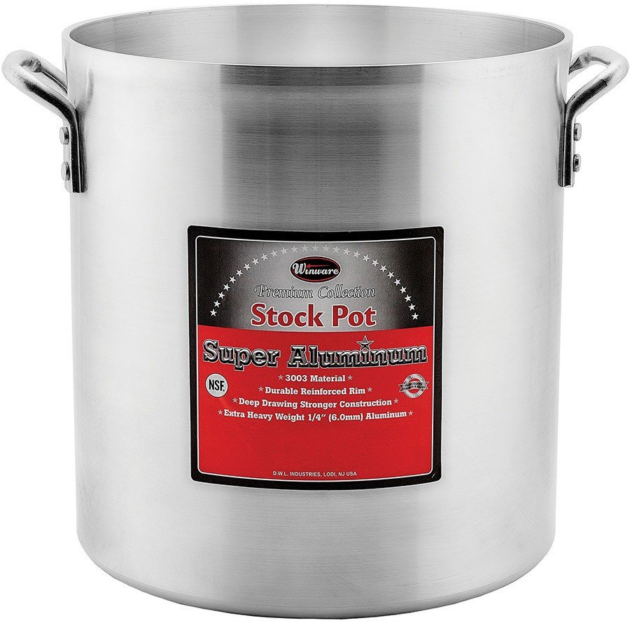 Thermalloy Stock Pot, 32 Qt.Stainless Steel Stock Pot, Induction Ready