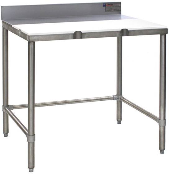 Food Polyethylene Cutting Table dim. 800x800x900 mm. Butcher's