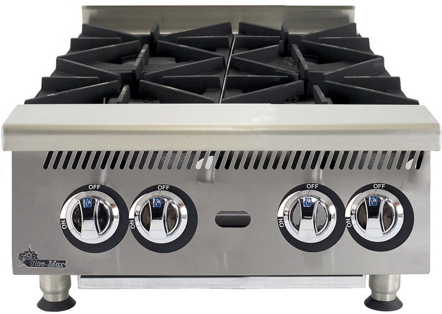 Imperial IHPA-10-60 10 Burner Countertop Gas Hotplate / Range with Manual  Controls - 320,000 BTU