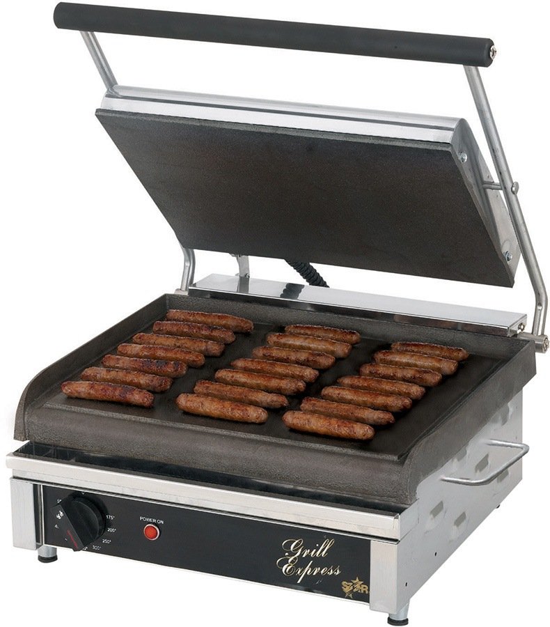 Winco ESG-2, Electric Sandwich Grill with Dual 9-Inch Flat Plates