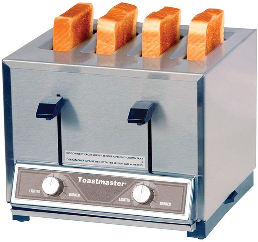 Toastmaster TP424, 2,600 Watt Commercial Pop-Up Toaster, 4 Slice