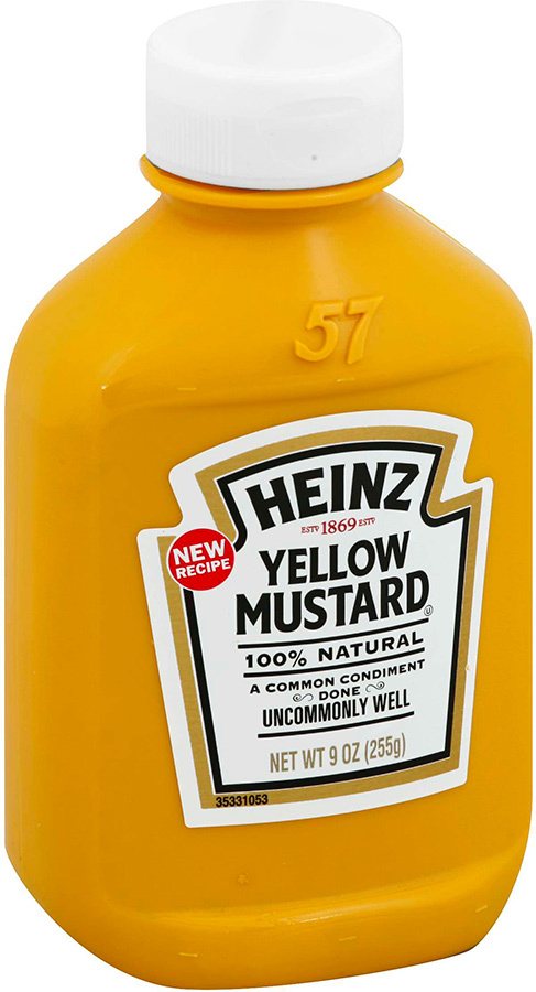 Heinz 10013000002216, 9 oz. Yellow Mustard Yellow Squeeze