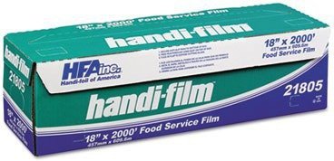 HFA Handi-Film 12 x 2000' Food Service Plastic Film Wrap w/Safety Sli –