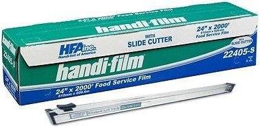 HFA Handi-Film 12 x 2000' Food Service Plastic Film Wrap w/Safety Sli –